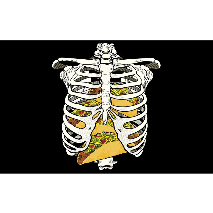 Skeleton Rib Cage Filled With Tacos Bumper Sticker