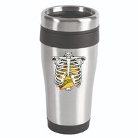 Skeleton Rib Cage Filled With Tacos 16oz Travel Tumbler