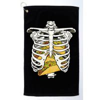 Skeleton Rib Cage Filled With Tacos Golf Towel