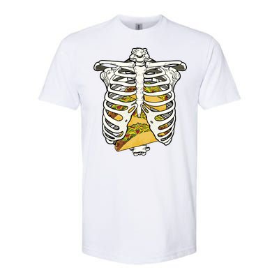 Skeleton Rib Cage Filled With Tacos Softstyle® CVC T-Shirt