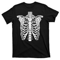 Skeleton Rib Cage Scary Halloween Costume T-Shirt