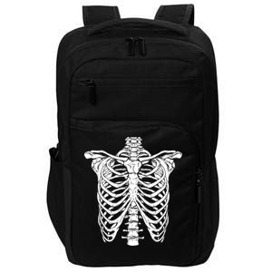 Skeleton Rib Cage Scary Halloween Costume Impact Tech Backpack