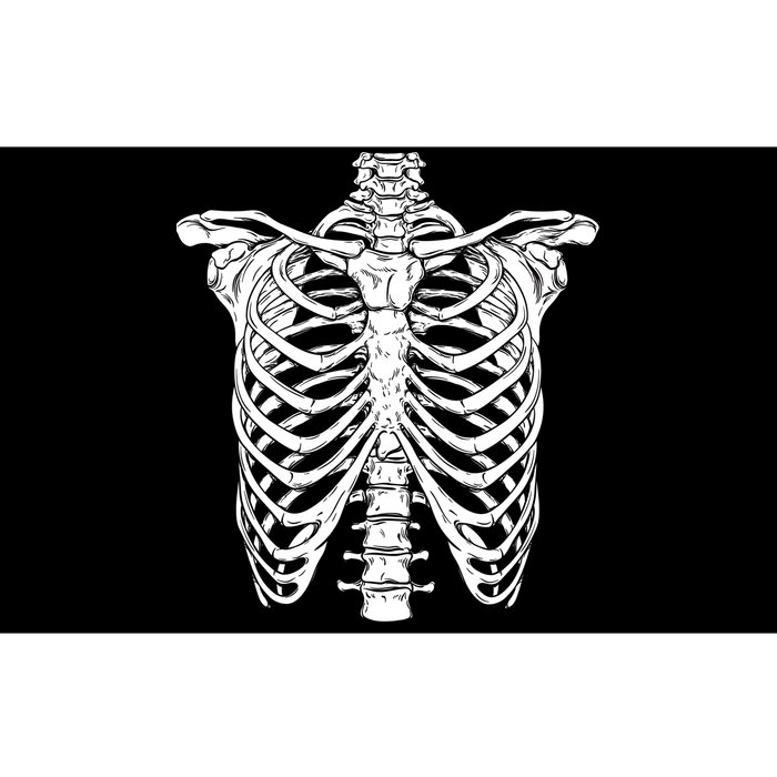 Skeleton Rib Cage Scary Halloween Costume Bumper Sticker