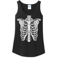 Skeleton Rib Cage Scary Halloween Costume Ladies Essential Tank