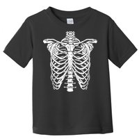 Skeleton Rib Cage Scary Halloween Costume Toddler T-Shirt