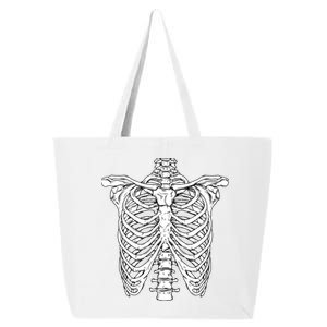 Skeleton Rib Cage Scary Halloween Costume 25L Jumbo Tote