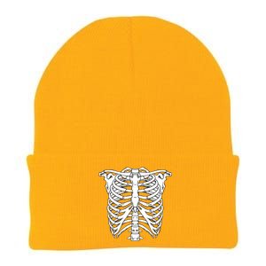 Skeleton Rib Cage Skull Chest Knit Cap Winter Beanie