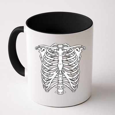Skeleton Rib Cage Skull Chest Mug
