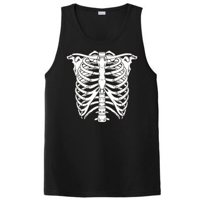 Skeleton Rib Cage Skull Chest PosiCharge Competitor Tank