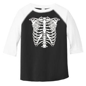 Skeleton Rib Cage Skull Chest Toddler Fine Jersey T-Shirt