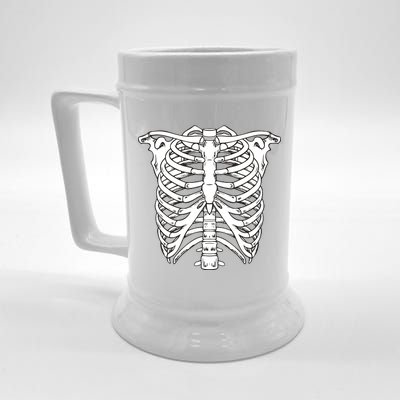 Skeleton Rib Cage Skull Chest Beer Stein