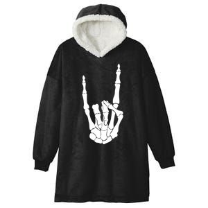 Skeleton Rocks Hooded Wearable Blanket