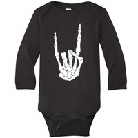 Skeleton Rocks Baby Long Sleeve Bodysuit