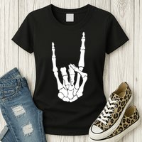 Skeleton Rocks Womens T-Shirt