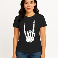 Skeleton Rocks Womens T-Shirt