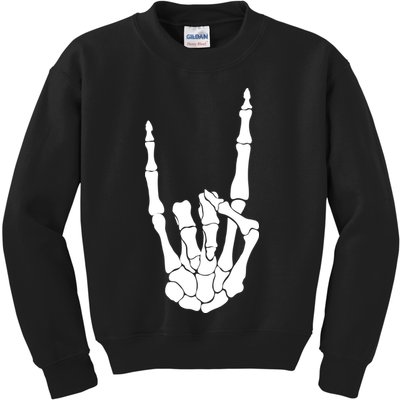 Skeleton Rocks Kids Sweatshirt
