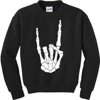 Skeleton Rocks Kids Sweatshirt