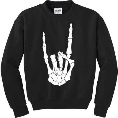 Skeleton Rocks Kids Sweatshirt