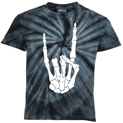 Skeleton Rocks Kids Tie-Dye T-Shirt