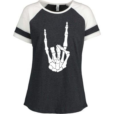 Skeleton Rocks Enza Ladies Jersey Colorblock Tee