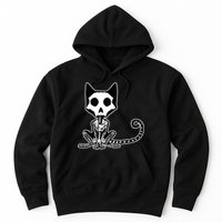 Skeleton X-Ray Cat Day Of The Dead Hoodie