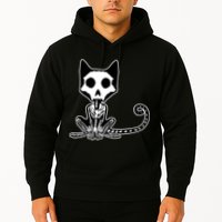 Skeleton X-Ray Cat Day Of The Dead Hoodie