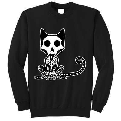 Skeleton X-Ray Cat Day Of The Dead Sweatshirt
