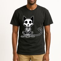 Skeleton X-Ray Cat Day Of The Dead Tall T-Shirt