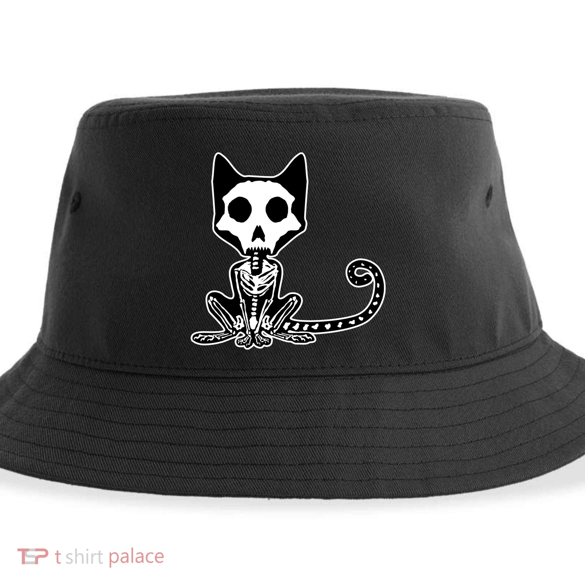 Skeleton X-Ray Cat Day Of The Dead Sustainable Bucket Hat