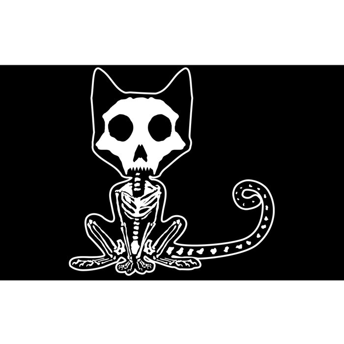 Skeleton X-Ray Cat Day Of The Dead Bumper Sticker