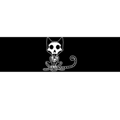 Skeleton X-Ray Cat Day Of The Dead Bumper Sticker