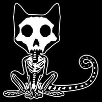 Skeleton X-Ray Cat Day Of The Dead 7-Panel Snapback Hat