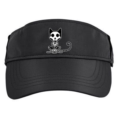 Skeleton X-Ray Cat Day Of The Dead Adult Drive Performance Visor