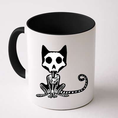Skeleton X-Ray Cat Day Of The Dead Mug