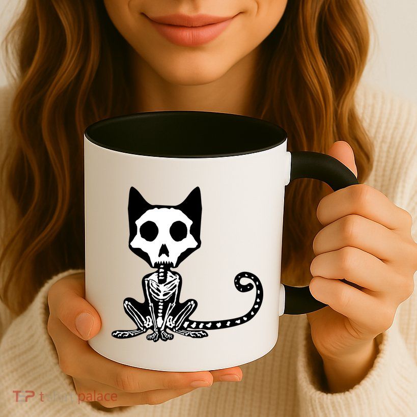 Skeleton X-Ray Cat Day Of The Dead Mug