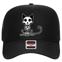 Skeleton X-Ray Cat Day Of The Dead Hat