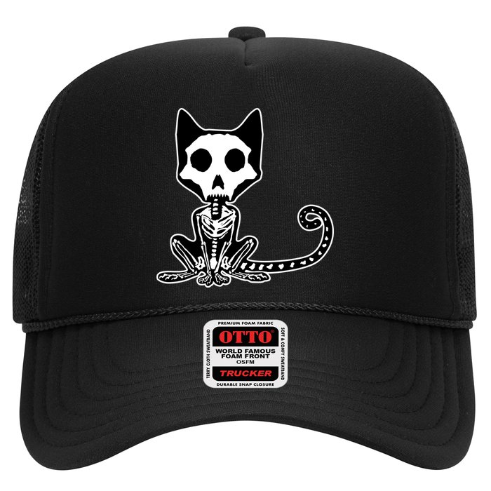 Skeleton X-Ray Cat Day Of The Dead Hat