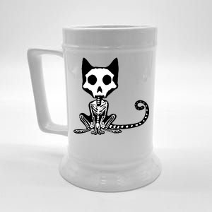 Skeleton X-Ray Cat Day Of The Dead Beer Stein