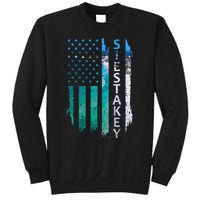 Siesta Key Florida Summer Sunset American Flag Patriotic Sweatshirt