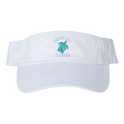 Siesta Key FL Beach Design Sea Turtle Illustration Gift Visor