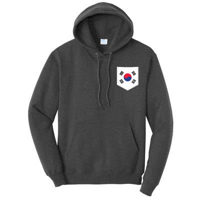 South Korea Flag With Printed South Korean Flag Pocket Tall Hoodie