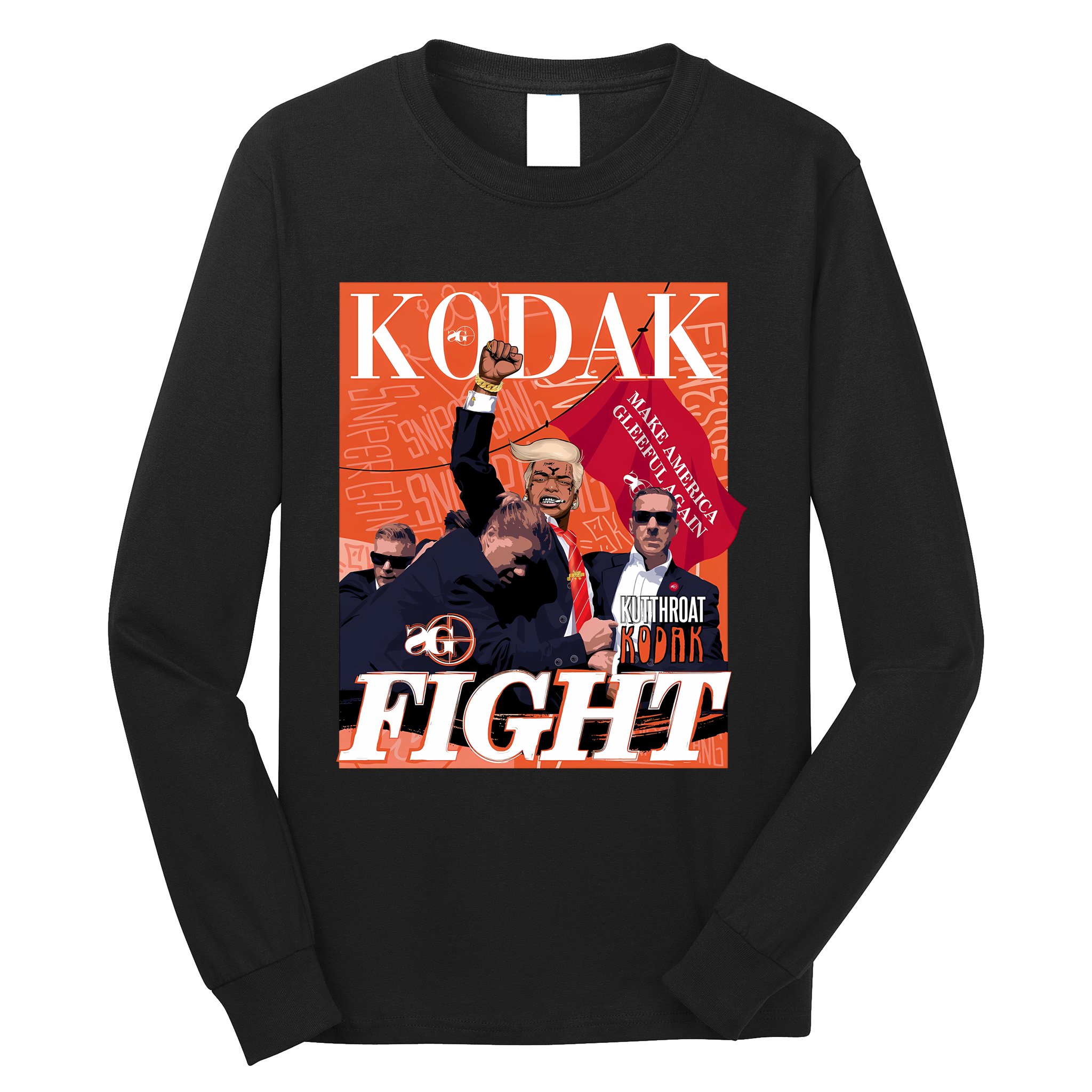 Snipergangapparel Kodak Fight Kutthroat Kodak Long Sleeve Shirt