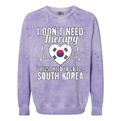 South Korean Flag I South Korea Flag I South Korea Colorblast Crewneck Sweatshirt