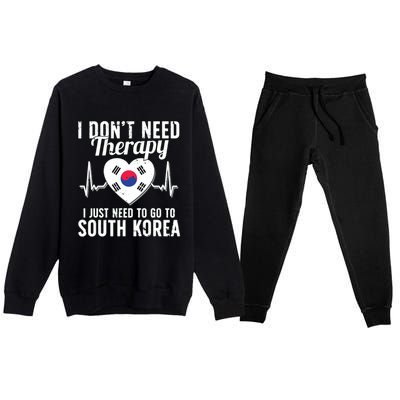 South Korean Flag I South Korea Flag I South Korea Premium Crewneck Sweatsuit Set