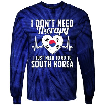 South Korean Flag I South Korea Flag I South Korea Tie-Dye Long Sleeve Shirt