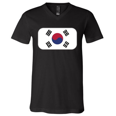 South Korea Flag Soccer World Cup 2022 V-Neck T-Shirt