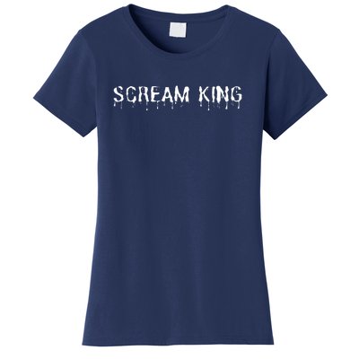 Scream King Funny Halloween Women's T-Shirt