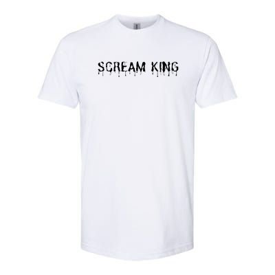 Scream King Funny Halloween Softstyle CVC T-Shirt