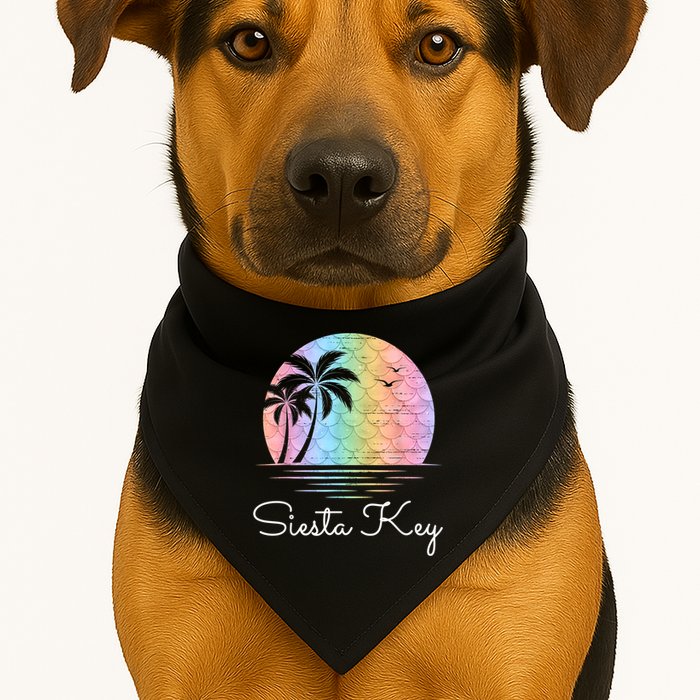 Siesta Key Florida Vacation Beach Island Family Group USA-Made Doggie Bandana