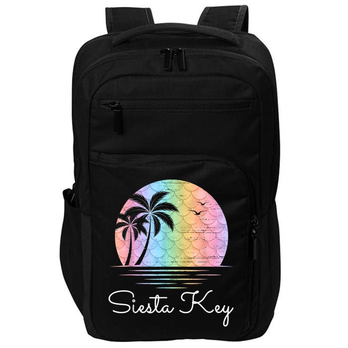Siesta Key Florida Vacation Beach Island Family Group Impact Tech Backpack